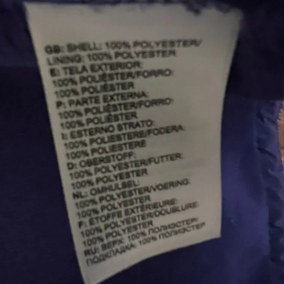 The North Face Women's Purple Fleece Jacket-L - Picture 4 of 4